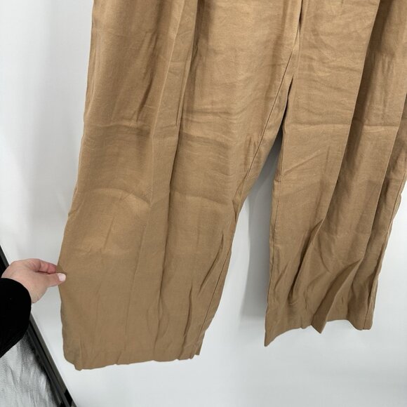 Anthropologie The Avery Pleated Wide-Leg Trousers MEDIUM Maeve Linen Edition - Picture 9 of 15